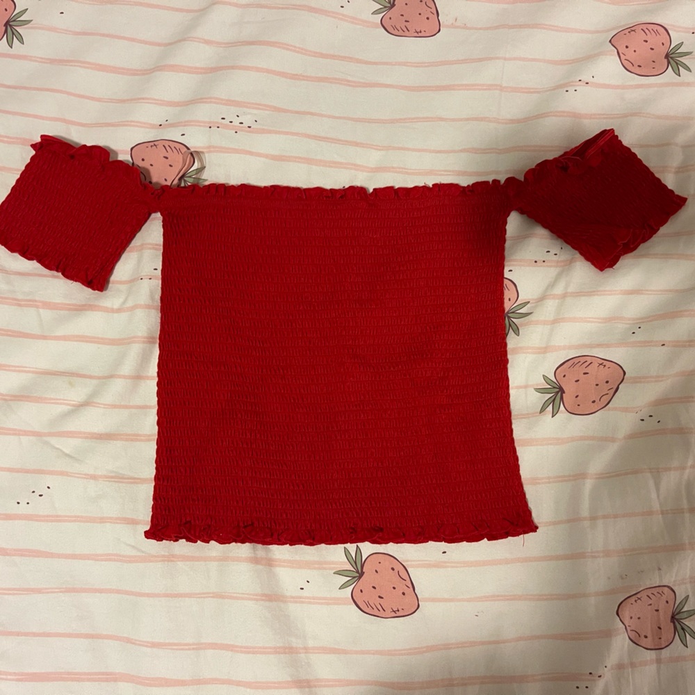 Almost Famous off shoulder crop top